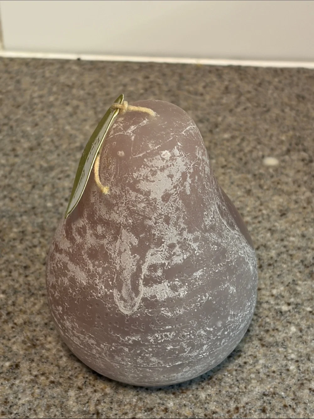 Purple Pear-Shaped Decorative Candle
